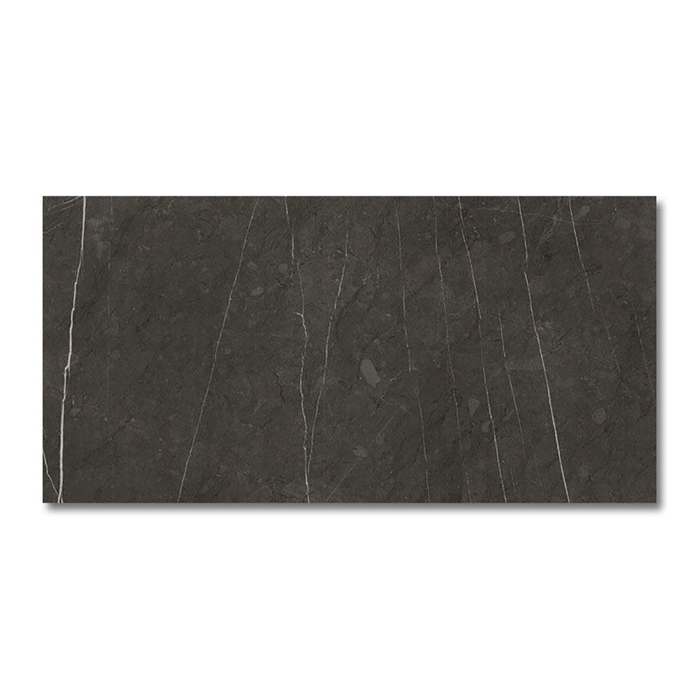 Piedra Gris Polished Marble Look Porcelain Tile