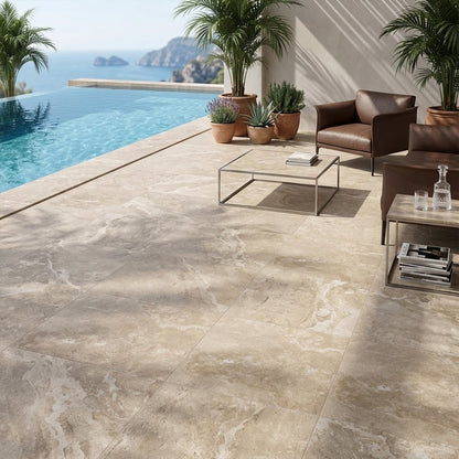 Cream R11 Porcelain Pavers
