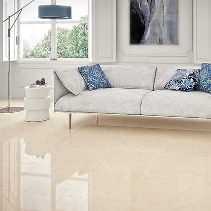 Crema Marfil Supreme Polished Marble Tile