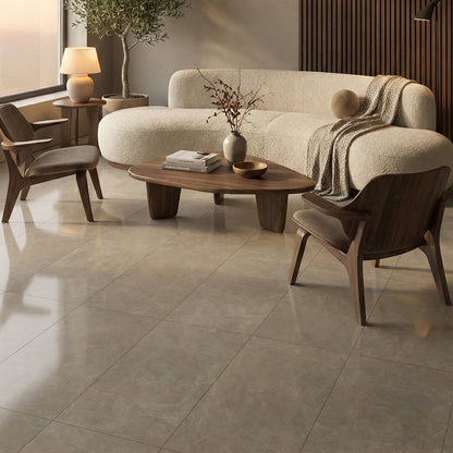 Gris Fawn Polished Marble Tile