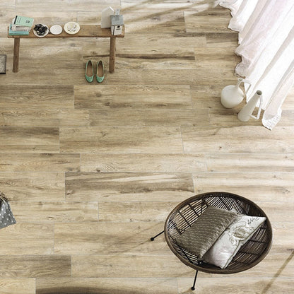 Cognac Natural Wood Look Porcelain Tile