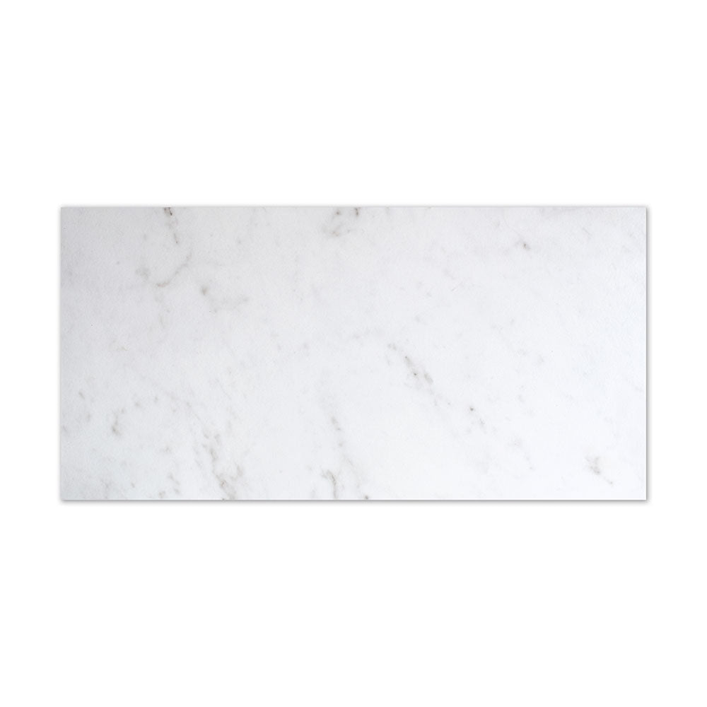 Carrara Blanco Natural Marble Look Porcelain Tile