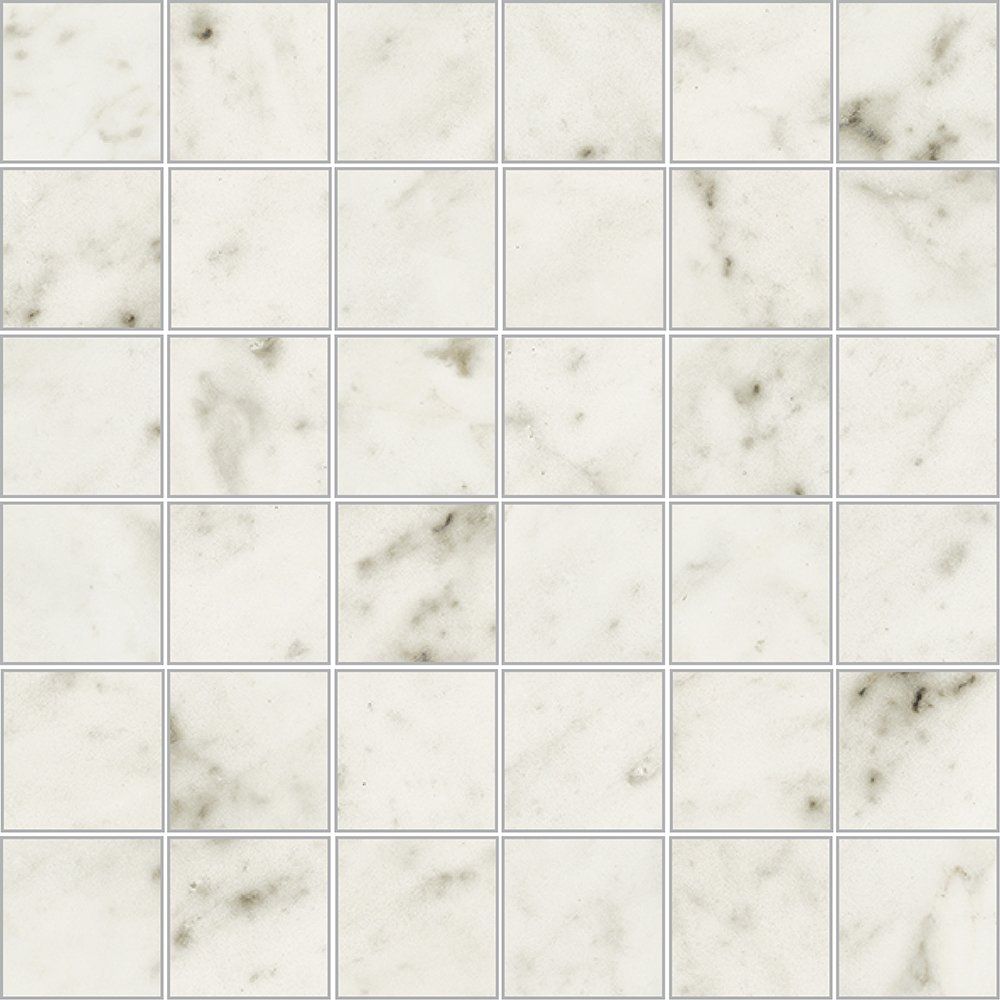 Carrara Blanco Natural 2x2 Marble Look Porcelain Mosaic