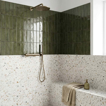 Sky Fusion Polished Terrazzo Tile