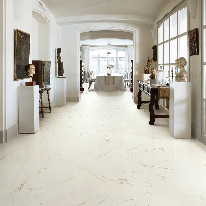 Gold Statuary Polished Marble Look Porcelain Tile