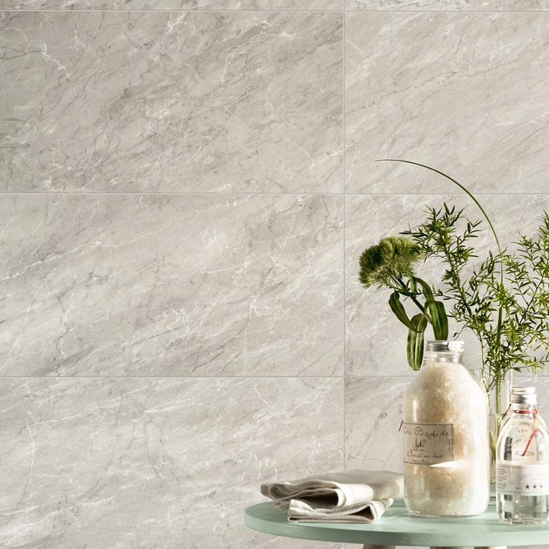 Bardiglio Gray Polished&rectified Marble Look Porcelain Tile