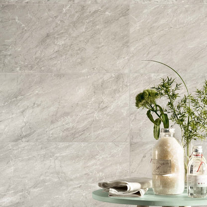 Bardiglio Gray Polished&rectified Marble Look Porcelain Tile