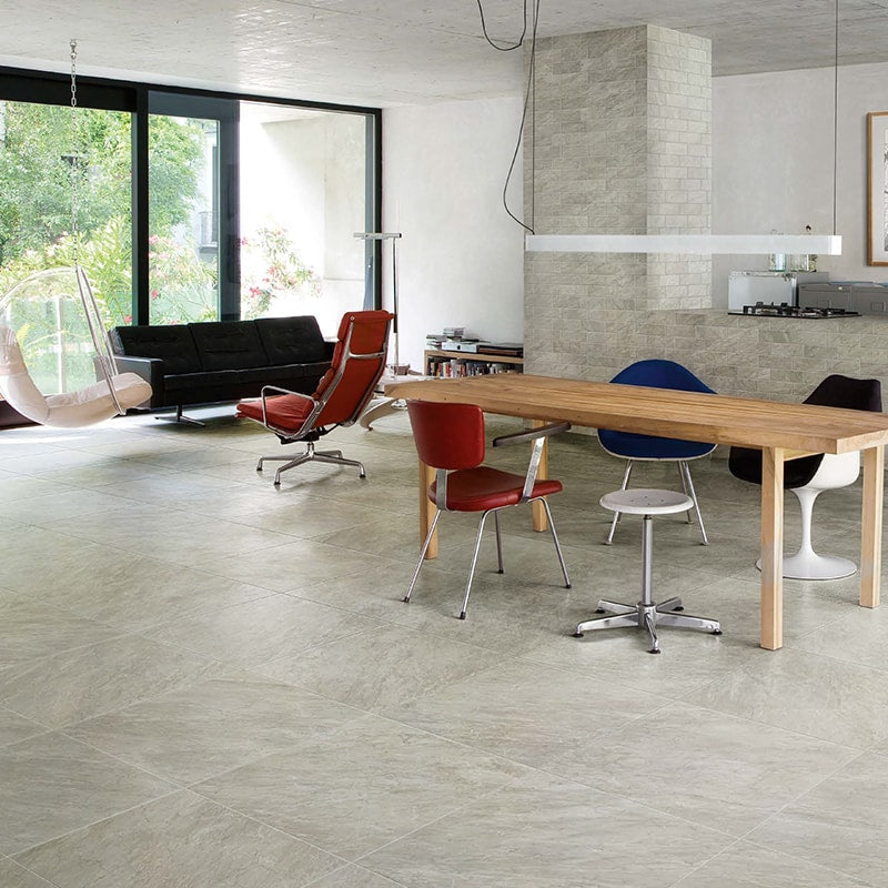 Bardiglio Gray Honed Subway Marble Look Porcelain Tile