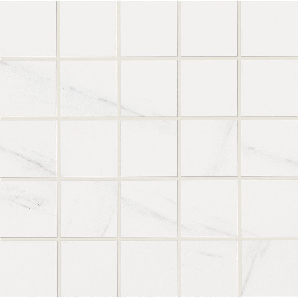 Blanco Honed 2x2 Marble Look Porcelain Mosaic