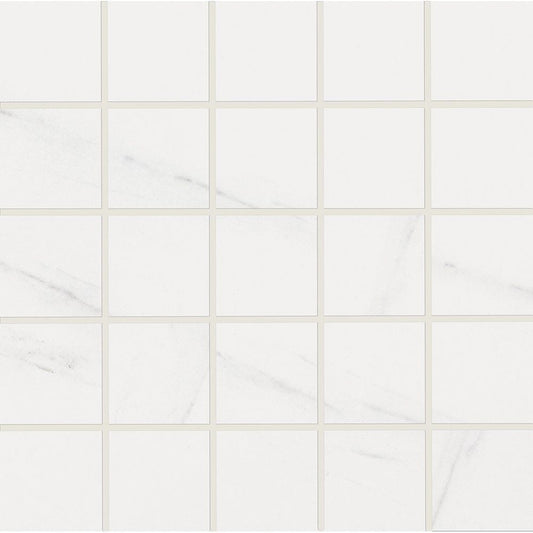 Blanco Honed 2x2 Marble Look Porcelain Mosaic