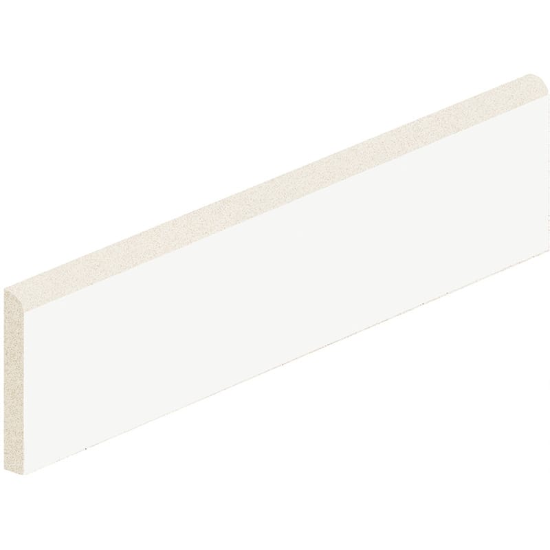 Blanco Marjinal Polished Bullnose Marble Look Porcelain Tile