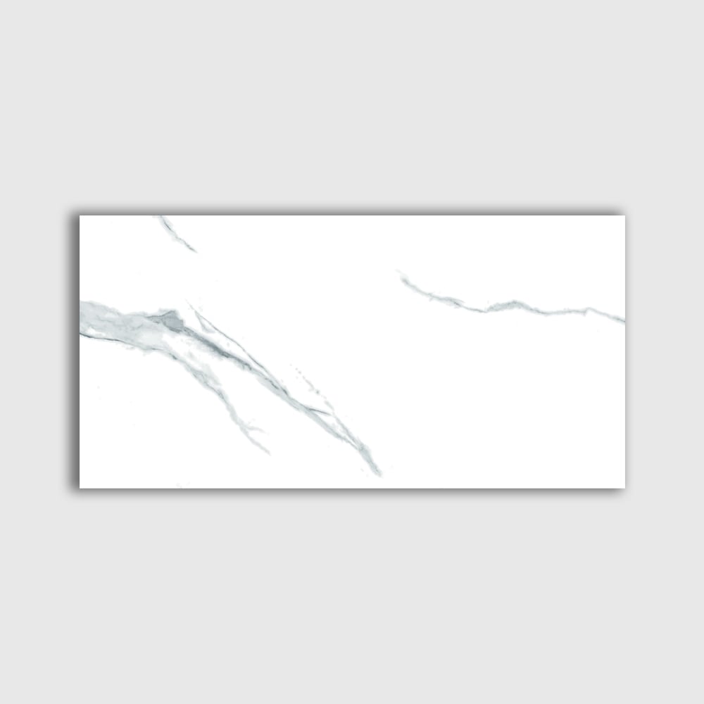 Estatuario Polished Marble Look Porcelain Tile