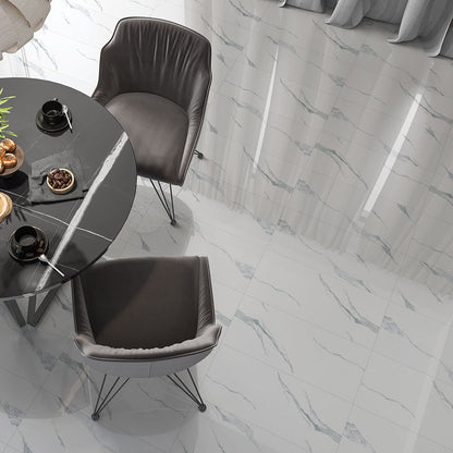Estatuario Polished Marble Look Porcelain Tile