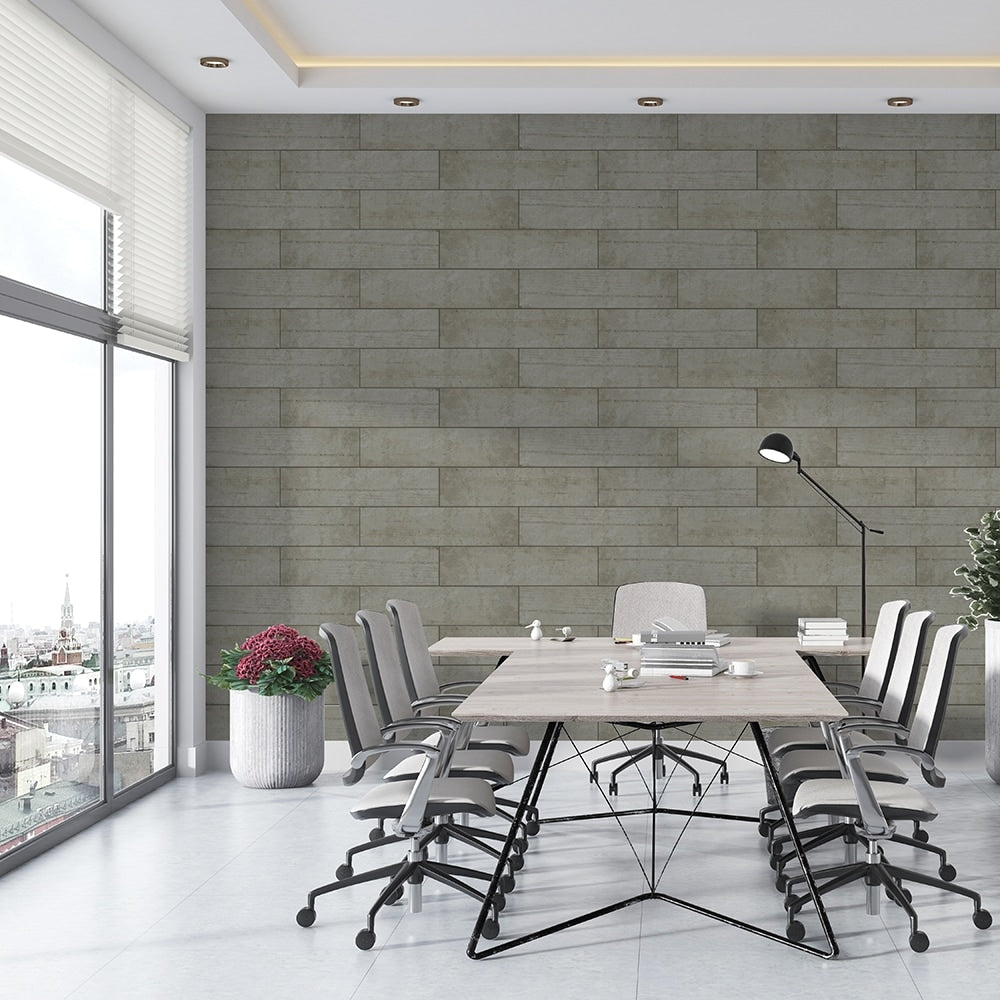 Brune Cafe Glazed Wood Look Porcelain Tile