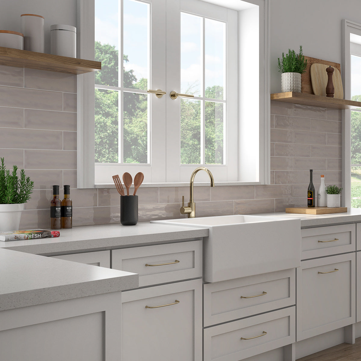 Roca Tender Gray Polished Ceramic Tile