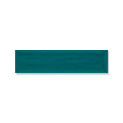 Roca Flow Peacock Green Polished Ceramic Tile