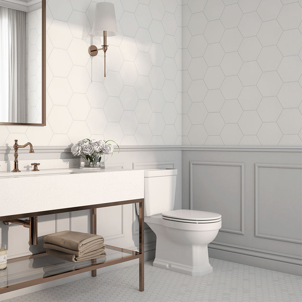 Roca Flow White Matte Ceramic Tile