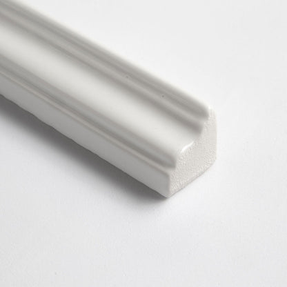 Royal White Glossy Finish Trim Ceramic Moldings