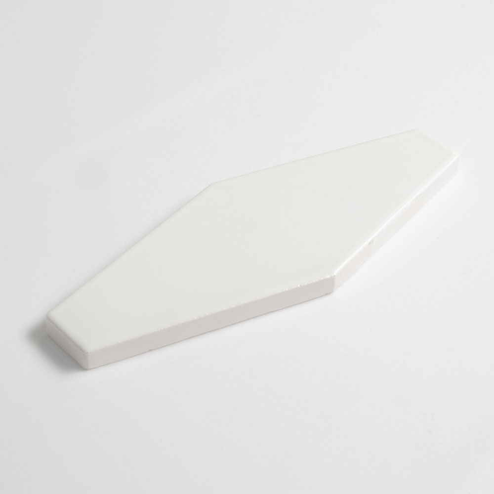 Pearl Glossy Longest Hexagon Ceramic Tile