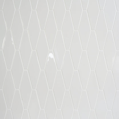 Pearl Glossy Longest Hexagon Ceramic Tile