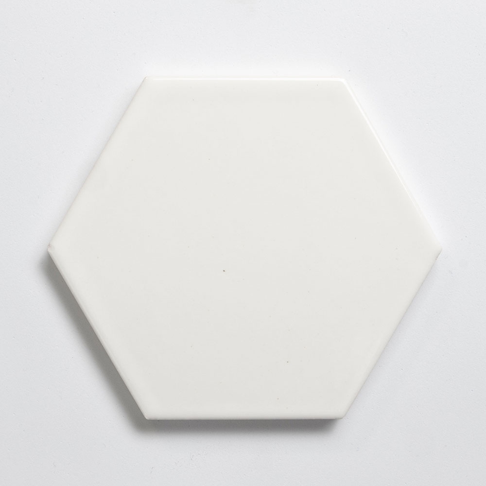 Pearl Glossy Hexagon Ceramic Tile