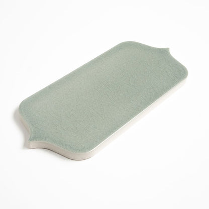 Verdant Crackled Tear Field Ceramic Tile