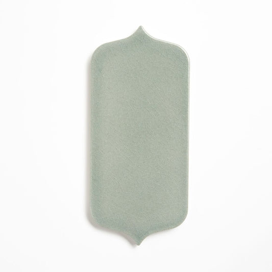 Verdant Crackled Tear Field Ceramic Tile