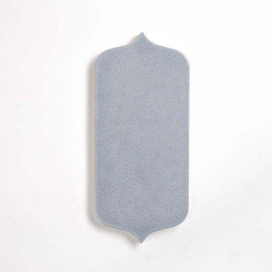 Azure Crackled Tear Field Ceramic Tile