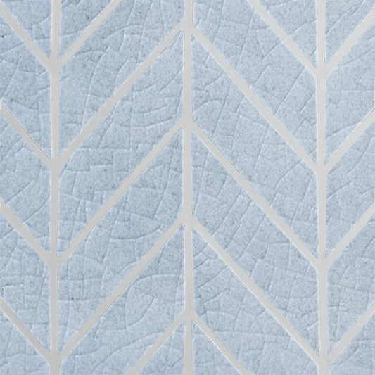 Vinca Crackled Chevron Ceramic Tile