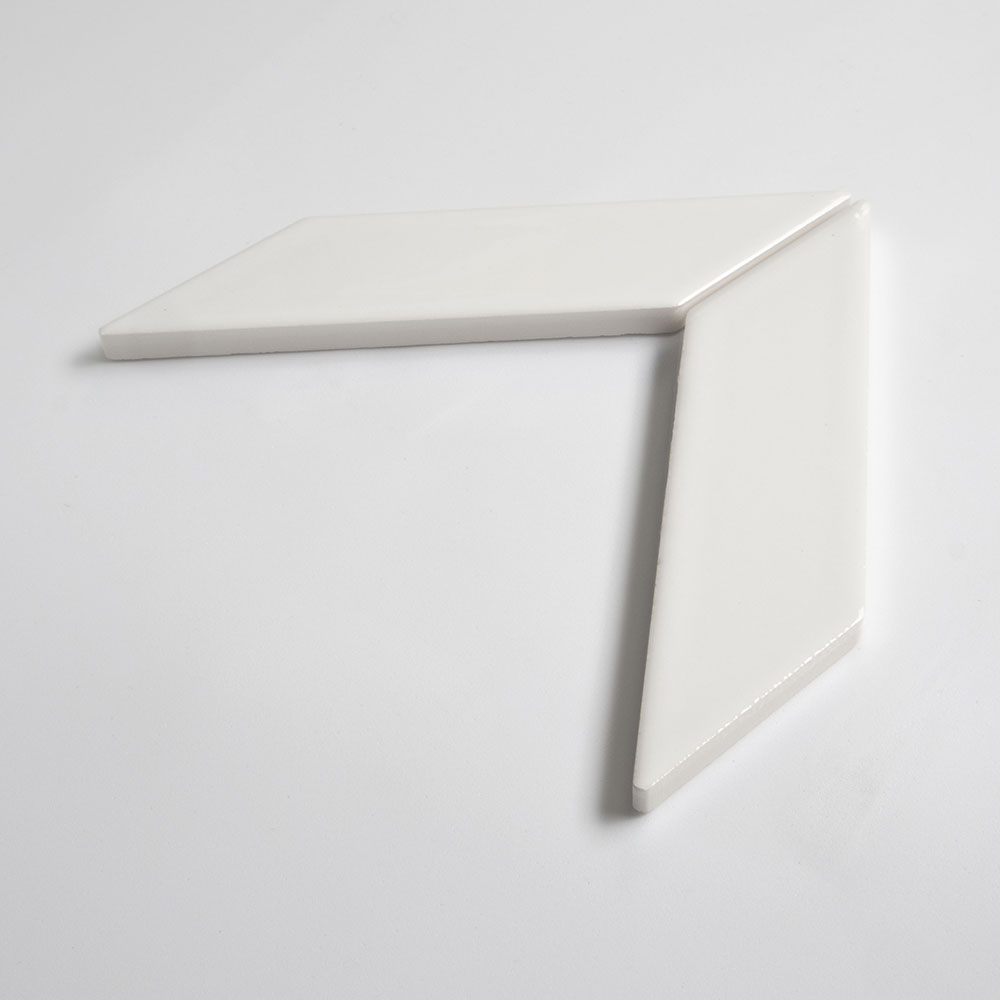 Pearl Glossy Chevron Ceramic Tile