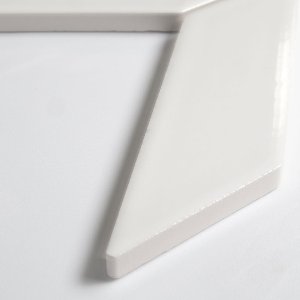 Pearl Glossy Chevron Ceramic Tile