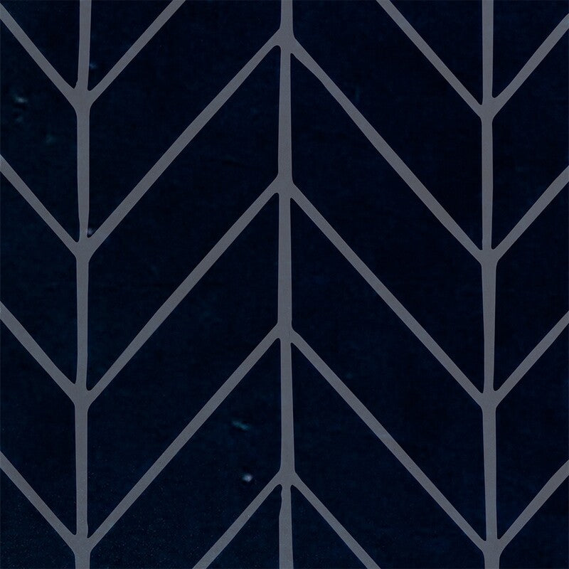 Tourmaline Crackled Chevron Ceramic Tile
