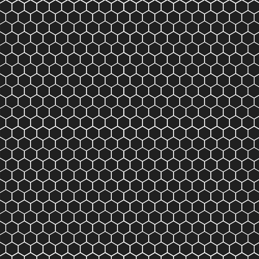 Noir Matte Hexagon Ceramic Mosaic