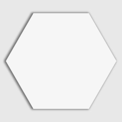 Blanc Matte Hexagon Ceramic Tile