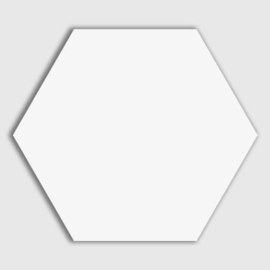 Blanc Matte Hexagon Ceramic Tile