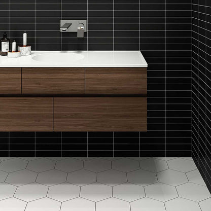 Blanc Matte Hexagon Ceramic Tile