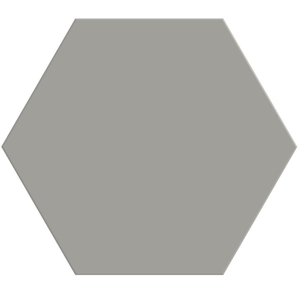 Gris Fonce Matte Hexagon Ceramic Tile