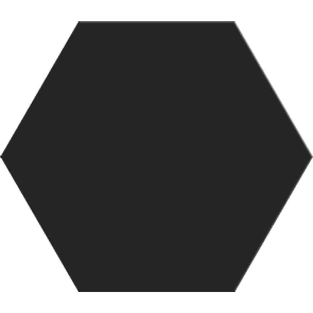 Noir Matte Hexagon Ceramic Tile