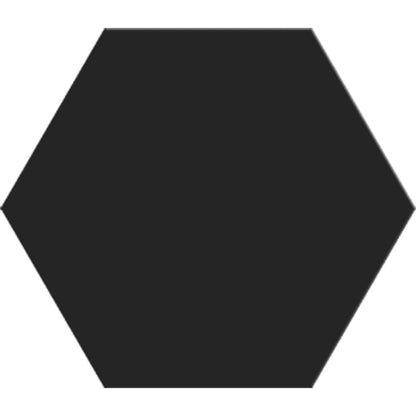 Noir Matte Hexagon Ceramic Tile
