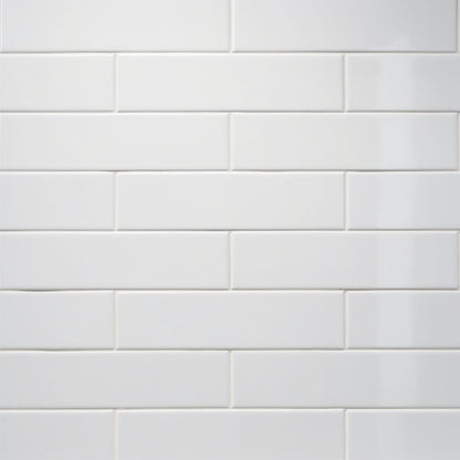 Blanc Glossy Subway Ceramic Tile