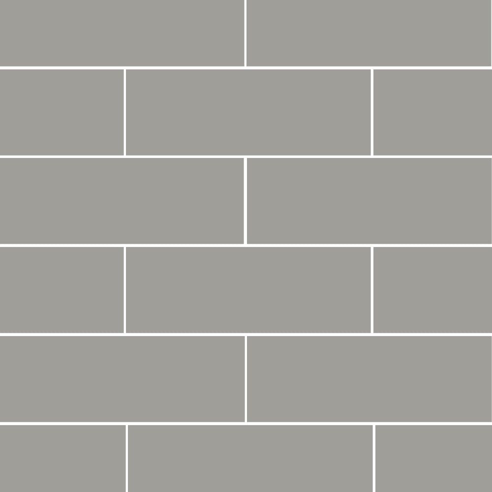 Gris Fonce Glossy Subway Ceramic Tile