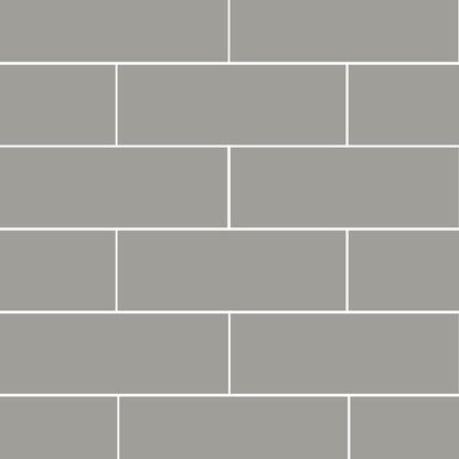 Gris Fonce Glossy Subway Ceramic Tile