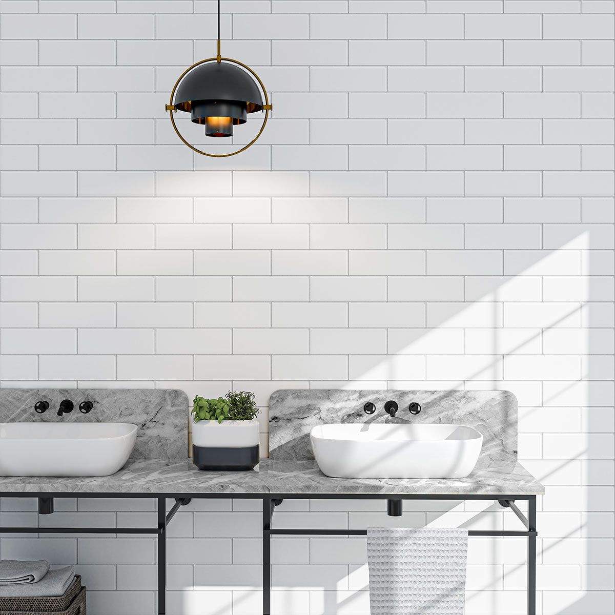 Blanc Matte Subway Ceramic Tile