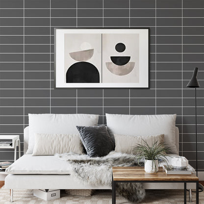 Gris Fonce Matte Subway Ceramic Tile