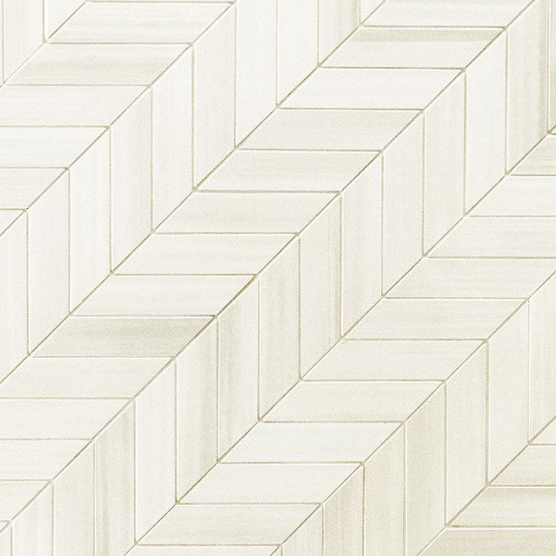 MSI Bianco Chevron Mosaic Porcelain Wall and Floor Tile 12"x15" - Watercolor Collection