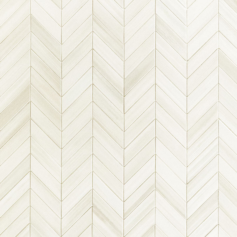 MSI Bianco Chevron Mosaic Porcelain Wall and Floor Tile 12"x15" - Watercolor Collection