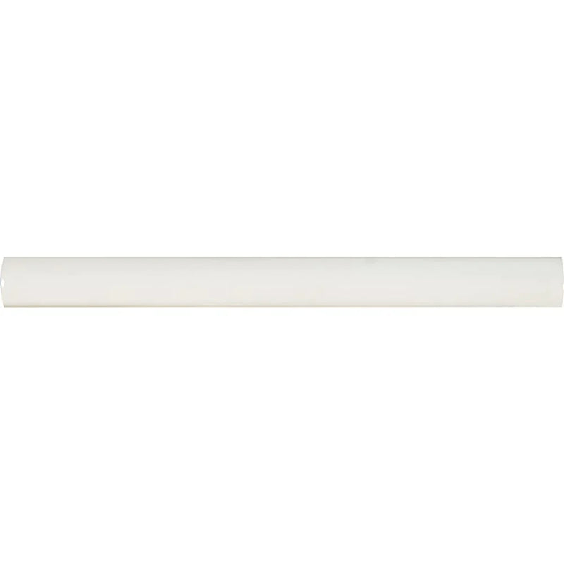 MSI Whisper White Quarter Round Polished Ceramic Molding - 5/8"x6"