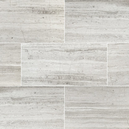 MSI White Oak Honed Marble Wall and Floor Tile 18"x36"