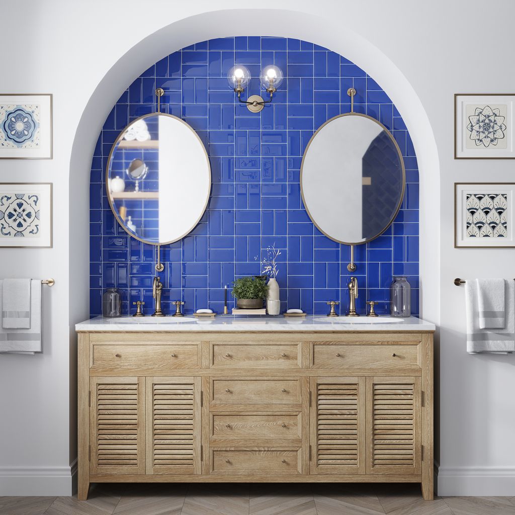 Cobalt Blue 3x6 Glossy Subway Glass Tile (40 pack, 5 sq ft/case) - Sample