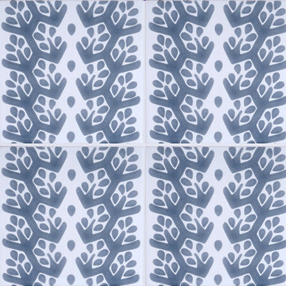 Snow White, Grey Glossy Cecil Stripe Ceramic Tile